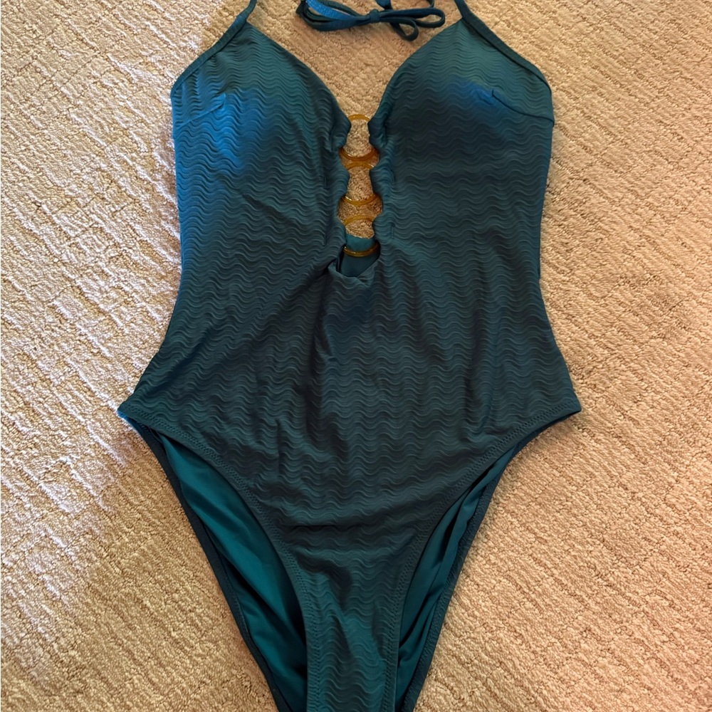 Cupshe Dark Teal One Piece Swimsuit
